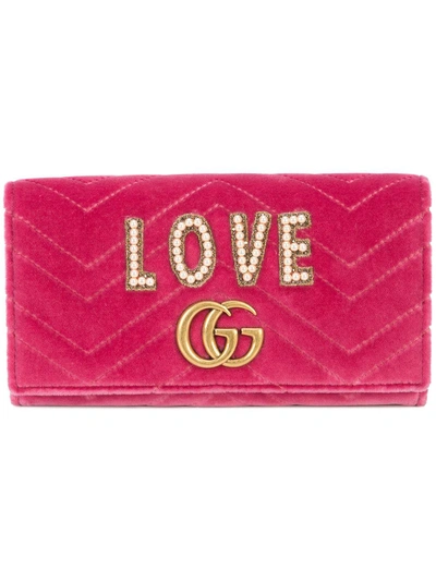 Shop Gucci Gg Marmont Wallet