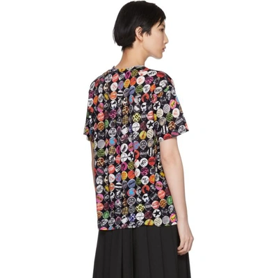 Shop Marc Jacobs Black Printed T-shirt In 002 Blk Mul