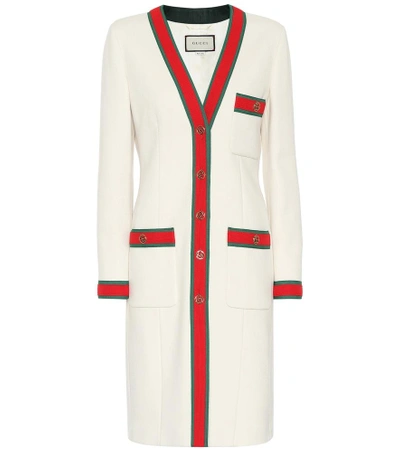 Shop Gucci Wool Jacket In White