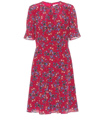 Shop Altuzarra Jae Floral Silk Dress In Red