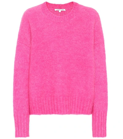 Shop Helmut Lang Wool And Alpaca-blend Sweater In Pink