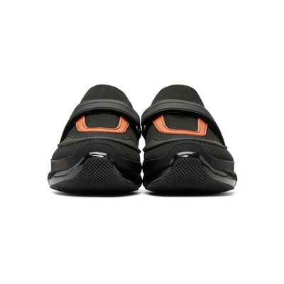 Shop Prada Black And Orange Cloudbust Sneakers In F0g5p Ne/ma