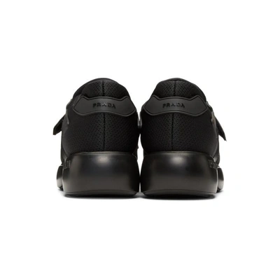 Shop Prada Black Tonal Cloudbust Sneakers In F0002 Nero
