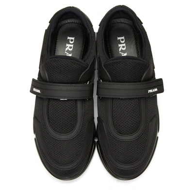 Shop Prada Black Tonal Cloudbust Sneakers In F0002 Nero