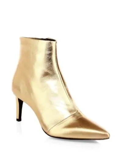 Shop Rag & Bone Beha Leather Boots In Gold