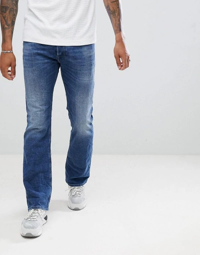 Shop Diesel Zatiny Bootcut Jeans In 084uh - Blue