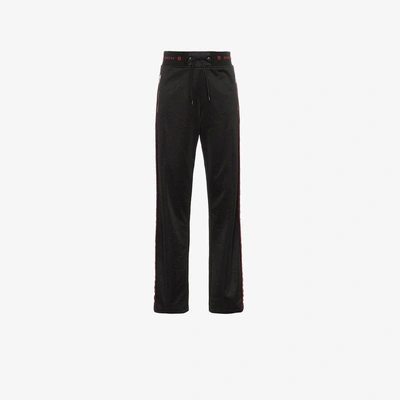 Shop Givenchy Side-stripe Logo Track Pants In Black