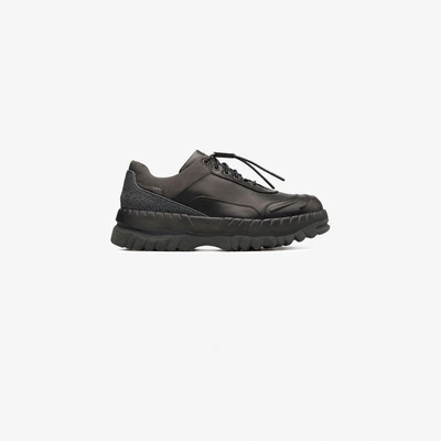 Shop Camper Lab Black X Kiko Kostadinov Leather Sneakers