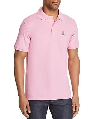 Shop Psycho Bunny Short Sleeve Regular Fit Polo Shirt In Flamingo Pink