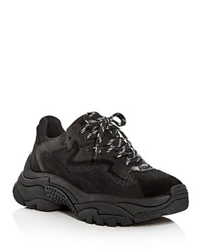 Shop Ash Women's Addict Lace Up Platform Sneakers In Black/black