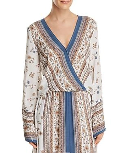 Shop Lost And Wander Lost + Wander Tulum Printed Crossover Top In Ivory Multi