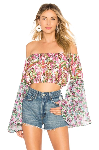 Shop All Things Mochi Lenny Crop Top In Pink
