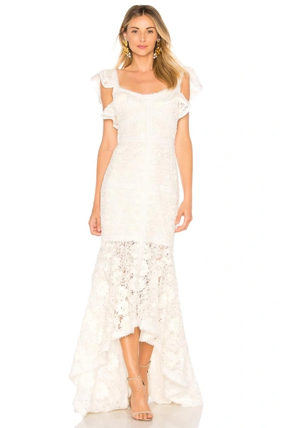 Shop Alexis Zander Dress In Ivory Lace