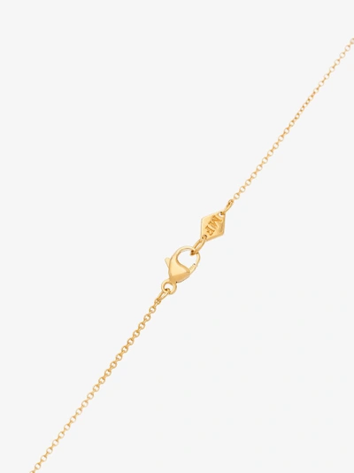 Shop Marte Frisnes Gold Metallic Crescent Moon Sterling Silver Charm Necklace