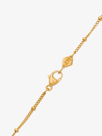 Shop Marte Frisnes Gold Metallic Hannah Sterling Silver Charm Necklace