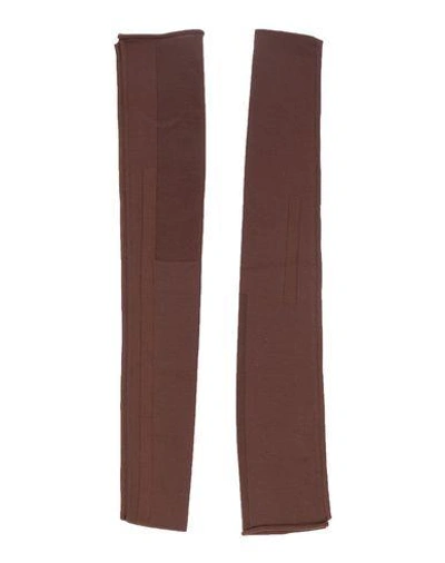 Shop Rick Owens Sleeves In Cocoa