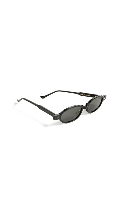 Shop Grey Ant Wurde Sunglasses In Black/black