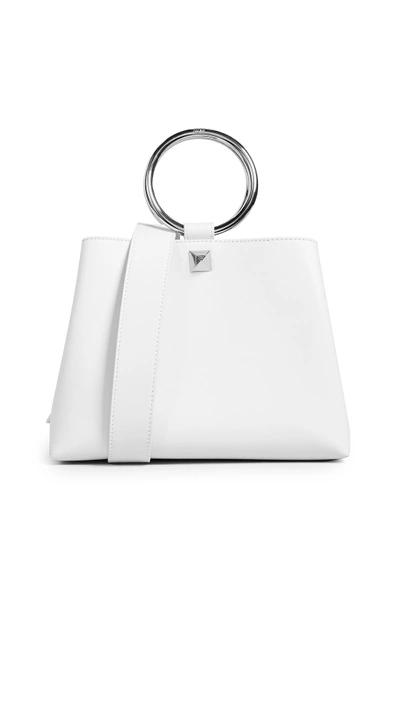 Shop Salar Polly Ring Handle Bag In White