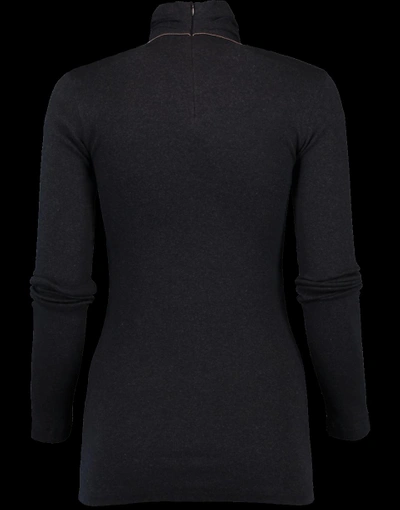 Shop Brunello Cucinelli Ribbed Sweater In Anthraci