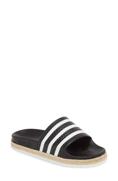 Shop Adidas Originals 'adilette' Slide Sandal In Core Black
