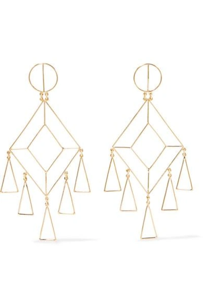 Shop Mercedes Salazar Gold-plated Earrings