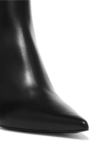 Shop Proenza Schouler Leather Ankle Boots In Black