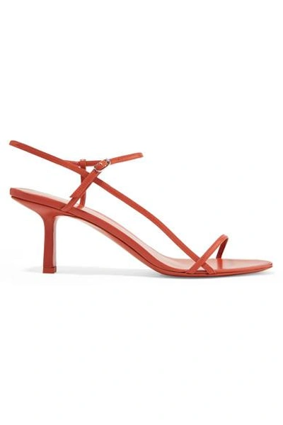 Shop The Row Bare Leather Sandals In Brick