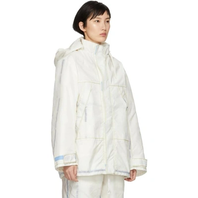 Shop Kanghyuk Off-white Airbag Half Jacket In White Fakef