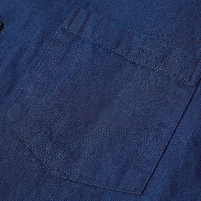 Shop Blue Blue Japan Short Sleeve Indigo Dyed Fuku Work Shirt