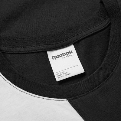 Shop Reebok Retro Vector Tee In Black