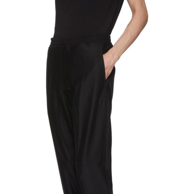 Shop Neil Barrett Black Track Style Trousers In 01 Black