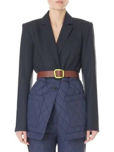 Tibi quilted combo blazer sale