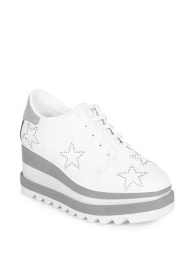 Shop Stella Mccartney Sneak-elyse Studded Star Sneakers In White