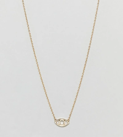 Shop Shashi Sterling Silver 18k Gold Plated Evil Eye Pendant Necklace - Gold