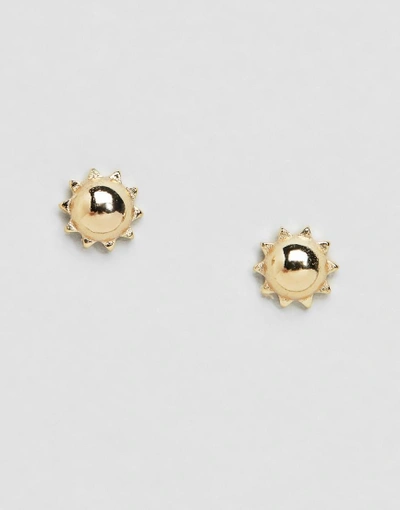 Shop Orelia Sun Stud Earrings - Gold