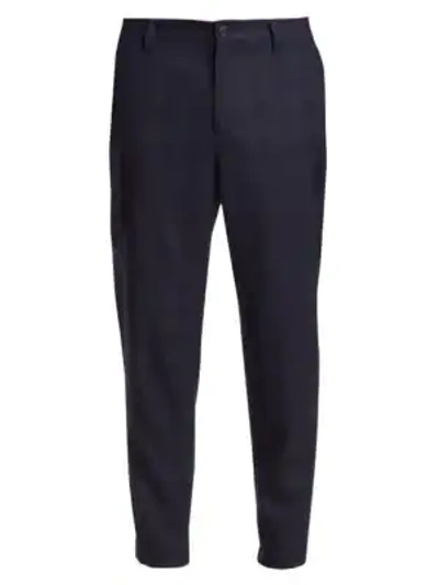 Shop Brunello Cucinelli Plaid Leisure Cargo Trousers In Blue Ocean