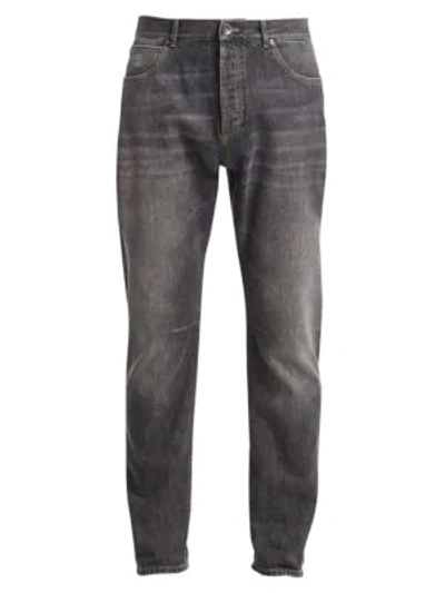 Shop Brunello Cucinelli Leisure-fit Jeans In Dark Grey