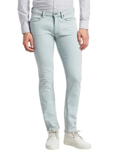 Shop Acne Studios Max Slim-fit Jeans In Light Blue