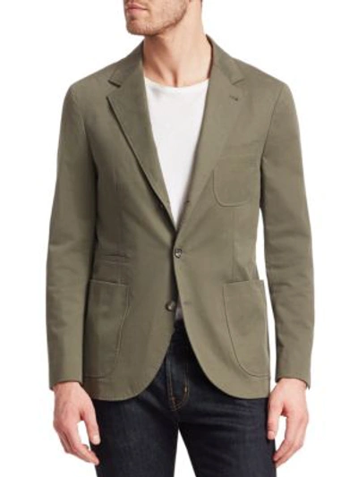 Shop Brunello Cucinelli Marled Overcoat In Green