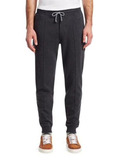 Shop Brunello Cucinelli Spa Drawstring Sweatpants In Grey