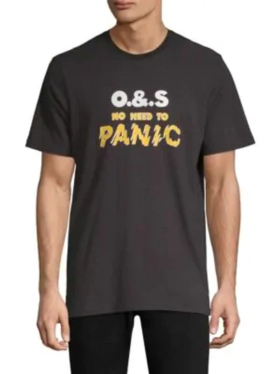 Shop Ovadia & Sons Panic Reversible Cotton Tee In Black