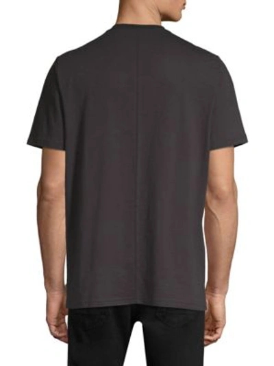 Shop Ovadia & Sons Panic Reversible Cotton Tee In Black