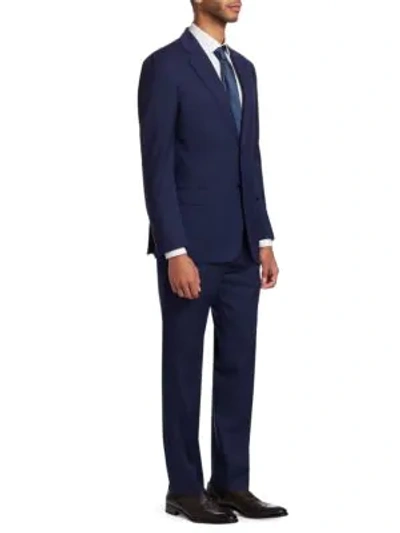 Shop Emporio Armani G Line Regular-fit Wool Suit In High Blue