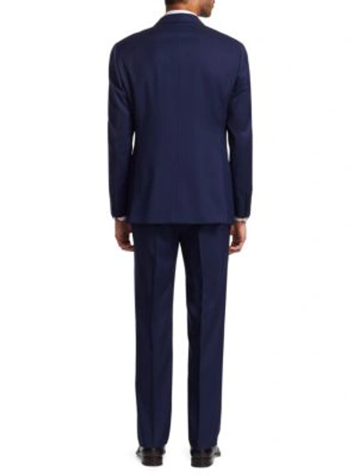 Shop Emporio Armani G Line Regular-fit Wool Suit In High Blue
