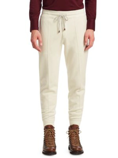 Shop Brunello Cucinelli Classic Spa Sweatpants In Pear