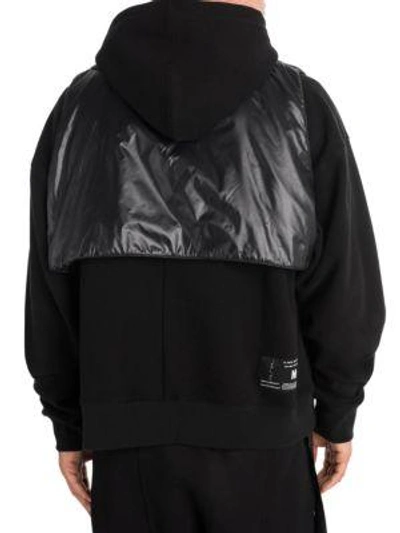 BEN TAVERNITI UNRAVEL PROJECT Mix-Media Layered Hoodie 