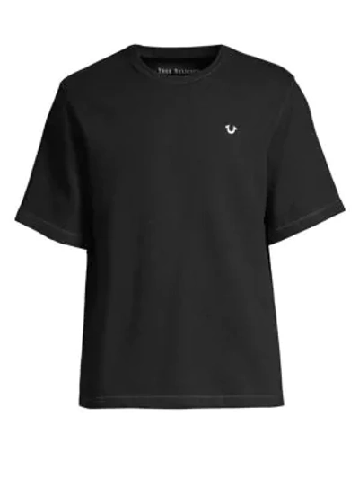 Shop True Religion Short-sleeve Logo Tee In True Black
