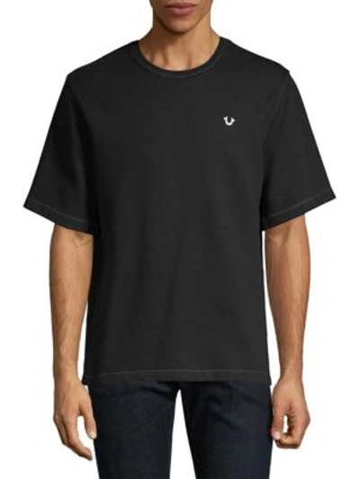 Shop True Religion Short-sleeve Logo Tee In True Black