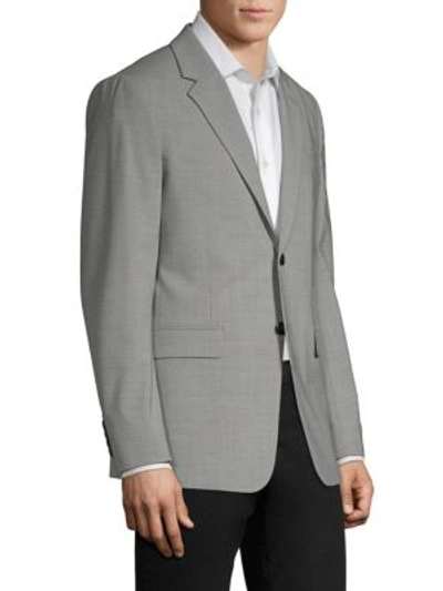 Shop Theory Men's Chambers Slim-fit Wool Sportcoat In Chrome Melange