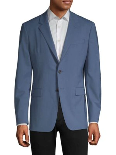 Shop Theory Chambers Slim-fit Wool Sportcoat In Iris